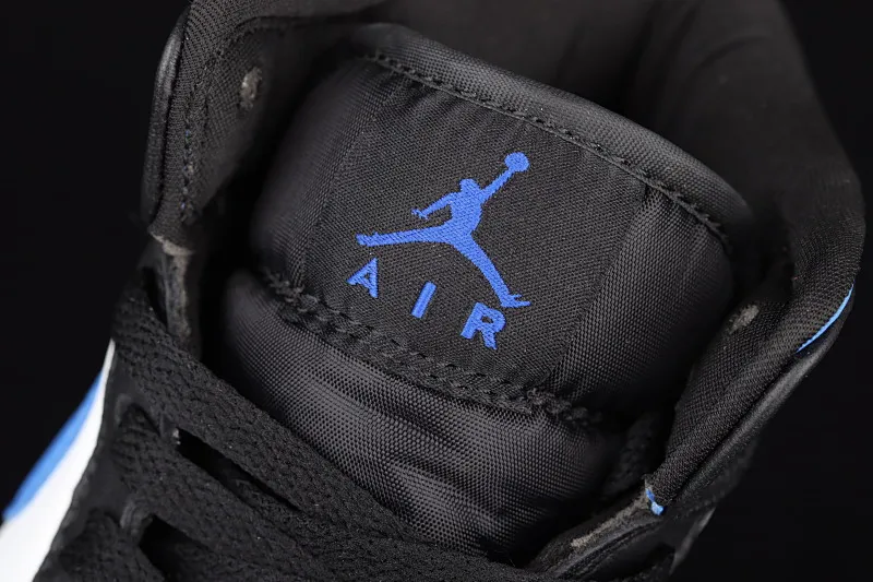 All categories Air Jordan Jordan series basketball shoes Air Jordan 1 Mid Air Jordan 1 Mid AJ1 Joe 1 black and white blue panda mid-top cultural basketball shoes 554725-140